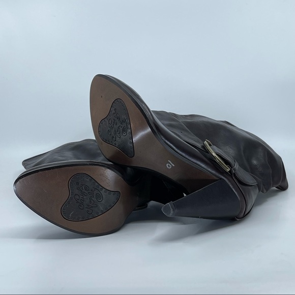 NAUGHTY MONKEY OXBLOOD LEATHER SLOUCHY BOOTIE - Picture 8 of 9